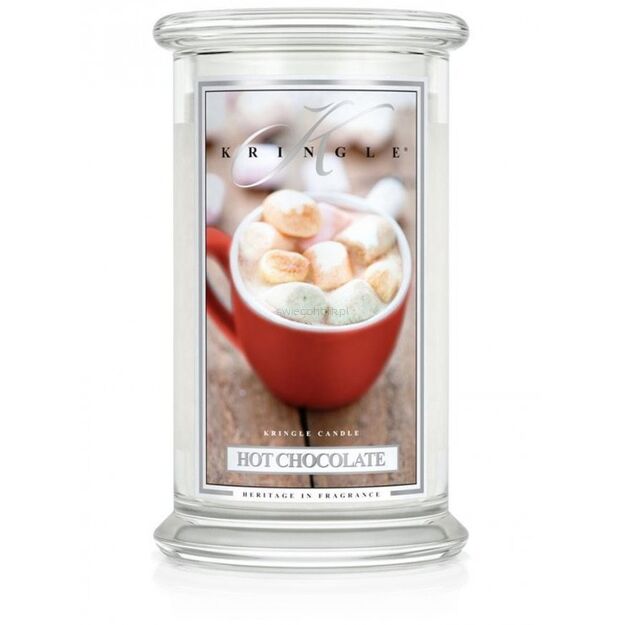 Hot Chocolate - Kringle Candle - duża świeca z dwoma knotami (624g)