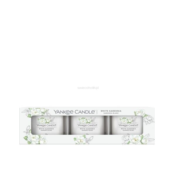 White Gardenia - Yankee Candle Signature - świeca mini 3 pack