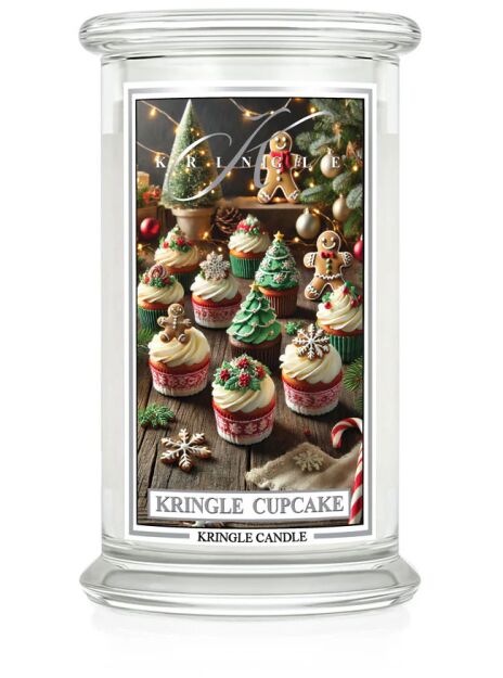 Kringle Cupcake - Kringle Candle - duża świeca z dwoma knotami (624g)