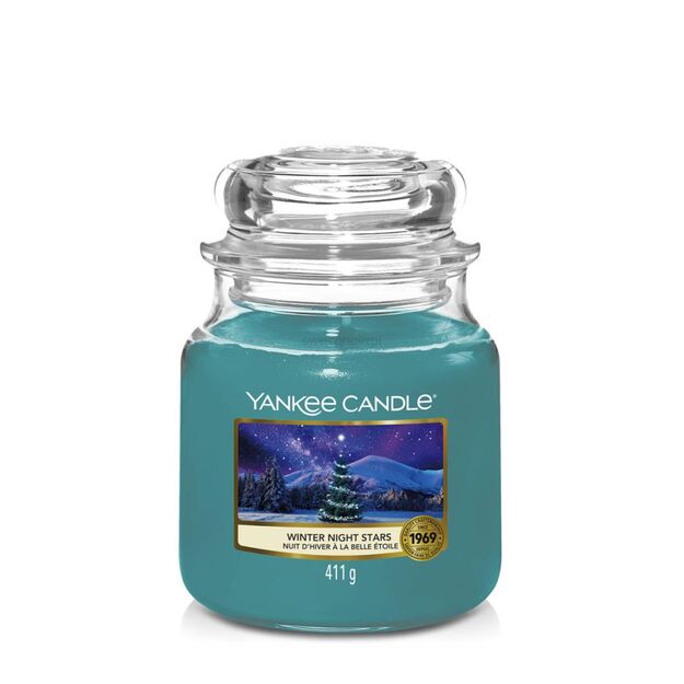 Winter Night Stars - Yankee Candle - średnia świeca zapachowa - nowość 2022