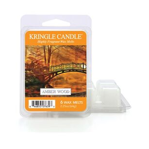 Amber Wood - Kringle Candle - wosk zapachowy 64 gram