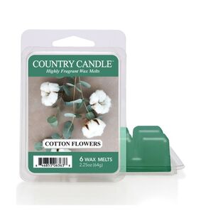 Cotton Flowers - Country Candle - wosk zapachowy 64 gram