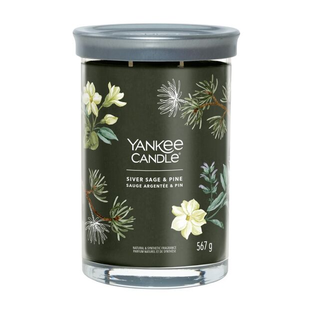 Silver Sage & Pine - Yankee Candle - świeca tumbler z dwoma knotami