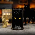Black Cat - Kringle Candle - duża świeca z dwoma knotami (624g) - seria Halloween - 3