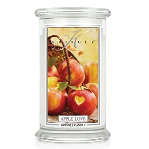 Apple Love - Kringle Candle - duża świeca z dwoma knotami (624g)