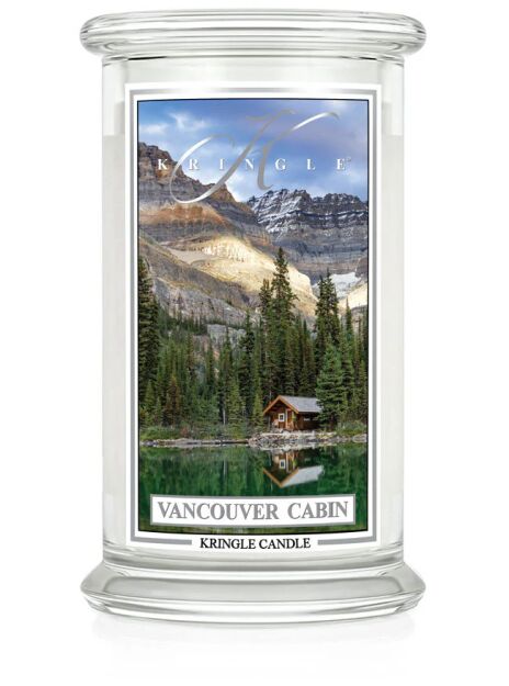 Vancouver Cabin - Kringle Candle - duża świeca z dwoma knotami (624g)