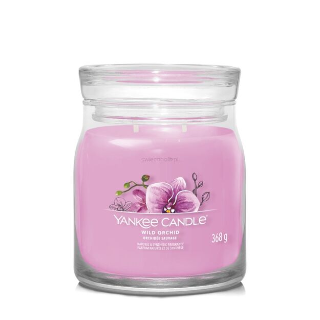 Wild Orchid - Yankee Candle Signature - średnia świeca z dwoma knotami -nowość 2022