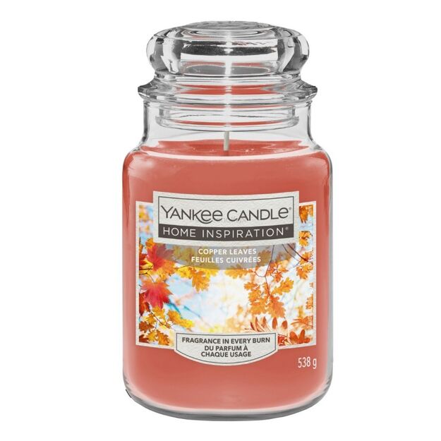 Copper Leaves - Yankee Candle - duża świeca - seria Home Inspiration