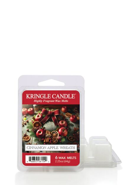 Cinnamon Apple Wreath - Kringle Candle - wosk zapachowy 64 gram