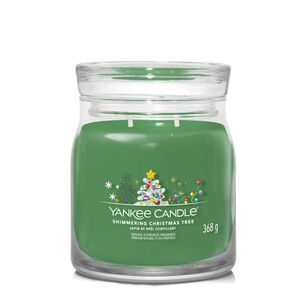 Shimmering Christmas Tree - Yankee Candle Signature - średnia świeca zapachowa z dwoma knotami