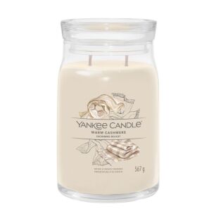 Warm Cashmere - Yankee Candle Signature - duża świeca z dwoma knotami