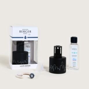 Zestaw prezentowy - Maison Berger - lampa katalityczna Skyline Black + esencja Ocean Breeze 250 ml