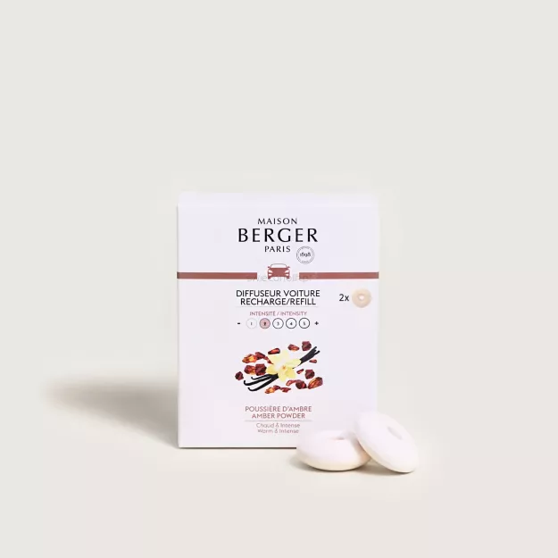 Maison Berger Amber Powder - wkład zapachowy do dyfuzora samochodowego 2 szt.
