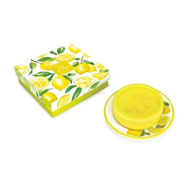 Zestaw prezentowy Cytryna (Lemon) - mydło 100 g + mydelniczka | Esprit Provence