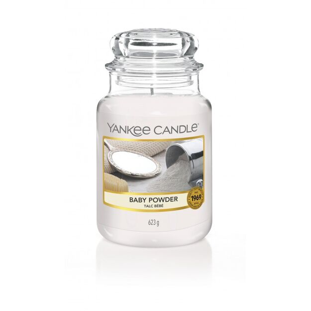 Baby Powder Yankee Candle - duża świeca zapachowa