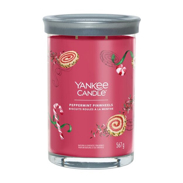 Peppermint Pinwheels - Yankee Candle Signature - świeca tumbler zapachowa - nowość 2022