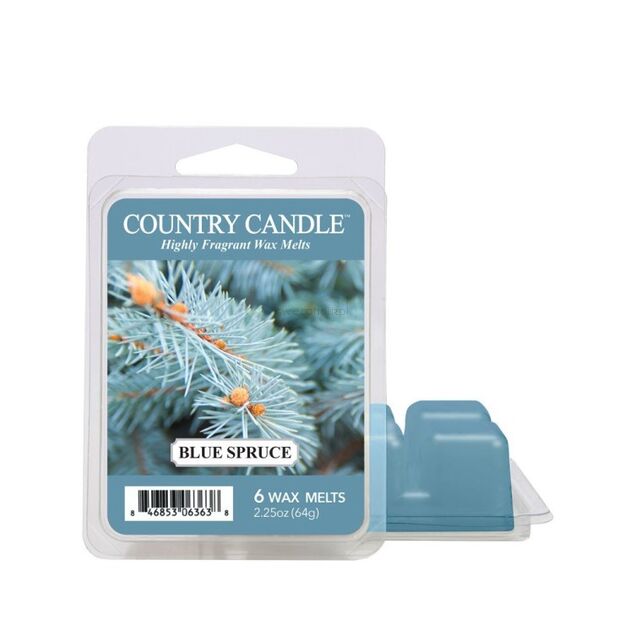 Blue Spruce - Country Candle - wosk zapachowy 64 gram