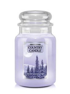 Snow Covered Pine - Country Candle - duża świeca zapachowa z dwoma knotami (737g)