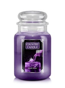Duża świeca zapachowa Grape Soda – Country Candle | 737 g | 2 knoty
