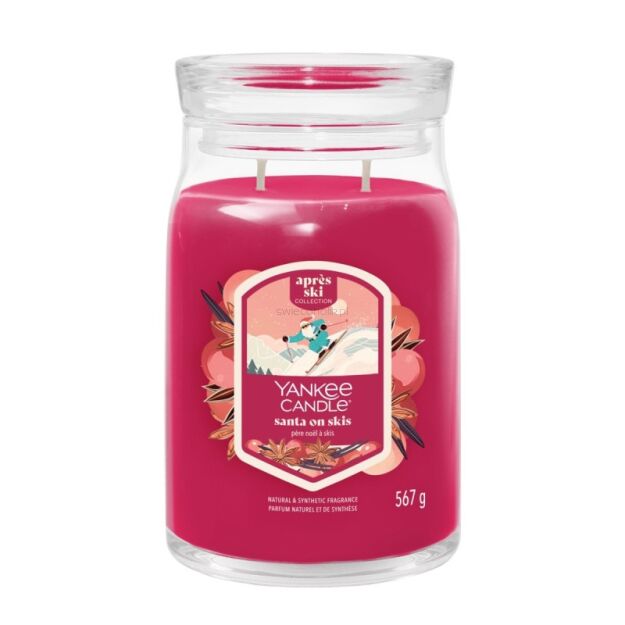 Santa On Skis - Yankee Candle Signature - duża świeca zapachowa
