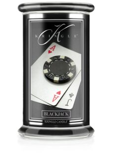 Blackjack - Kringle Candle - duża świeca z dwoma knotami (624g) - seria Reserve