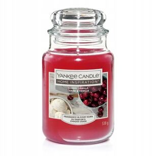 Cherry Vanilla - Yankee Candle - duża świeca - seria Home Inspiration