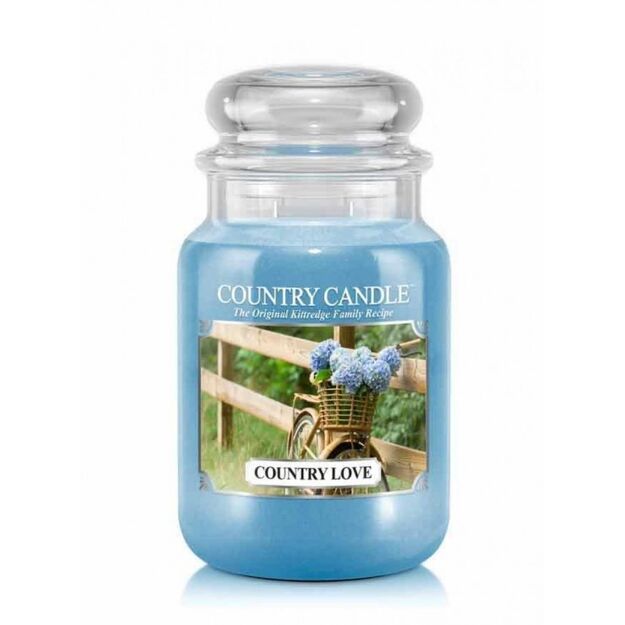 Country Love - Country Candle - duża świeca zapachowa z dwoma knotami (652g)