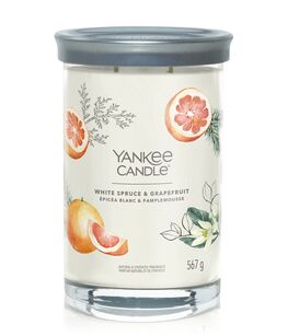 White Spruce & Grapefruit - Yankee Candle Signature - świeca tumbler z dwoma knotami