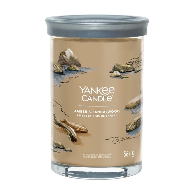 Amber & Sandalwood - Yankee Candle Singnature - świeca tumbler z dwoma knotami - nowość 2022