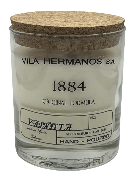 Vanilla - Vila Hermanos - świeca zapachowa 190g z pudełkiem - seria 1884