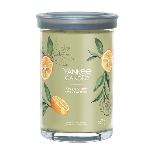 Sage & Citrus - Yankee Candle Signature - świeca tumbler z dwoma knotami - nowość 2022