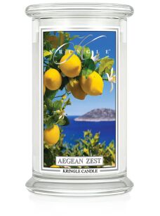 Aegean Zest - Kringle Candle - duża świeca z dwoma knotami (624g)
