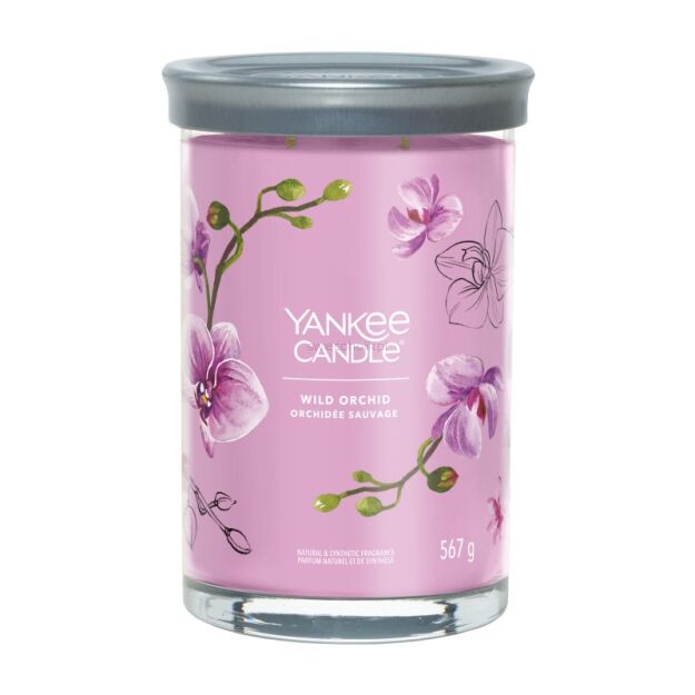 Wild Orchid - Yankee Candle Signature - świeca tumbler z dwoma knotami