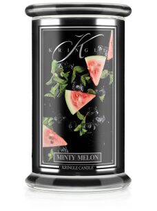 Minty Melon - Kringle Candle - duża świeca z dwoma knotami (624g) - seria Reserve