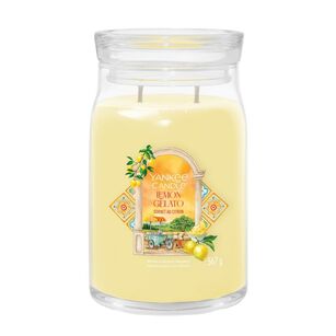 Lemon Gelato - Yankee Candle Signature - duża świeca z dwoma knotami - nowość 2025