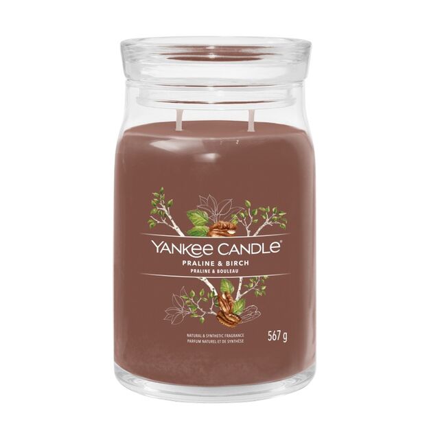 Praline & Birch - Yankee Candle Signature - duża świeca z dwoma knotami - nowość 2022