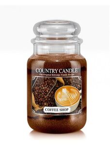 Coffee Shop - Country Candle  - Duży słoik (652g) 2 knoty