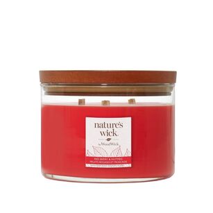 Redberry & Nutmeg - Woodwick - duża świeca z drewnianym knotem - seria Nature's Wick.