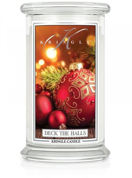 Deck The Halls - Kringle Candle - duża świeca zapachowa (624g) 2 knoty