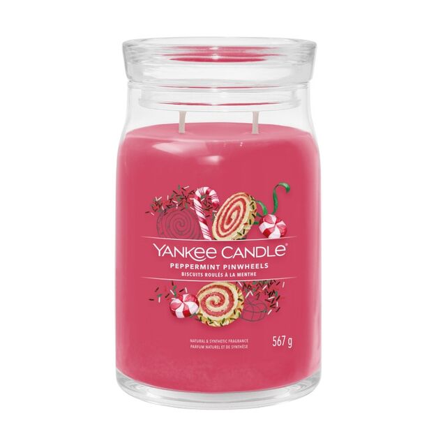 Peppermint Pinwheels - Yankee Candle Signature - duża świeca zapachowa - nowość 2022