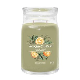 Sage & Citrus - Yankee Candle Signature - duża świeca z dwoma knotami - nowość 2022