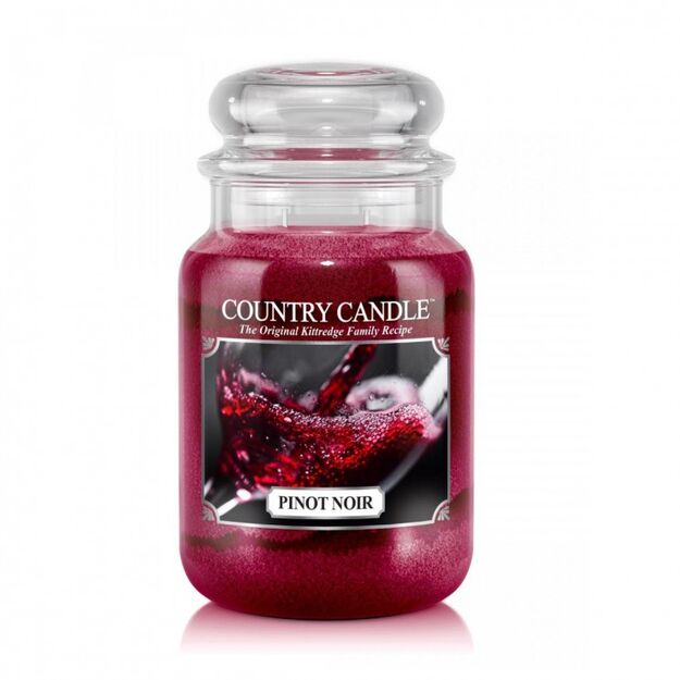 Pinot Noir - Country Candle - duża świeca zapachowa z dwoma knotami (652g)