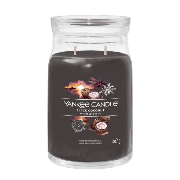 Black Coconut - Yankee Candle Signature -duża świeca z dwoma knotami - nowość 2022