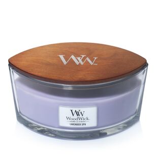 Lavender Spa - WoodWick Hearthwick świeca zapachowa z drewnianym knotem