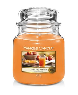 Farm Fresh Peach - Yankee Candle - średnia świeca zapachowa - nowość 2021