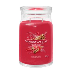 Sparkling Cinnamon - Yankee Candle Signature - duża świeca z dwoma knotami