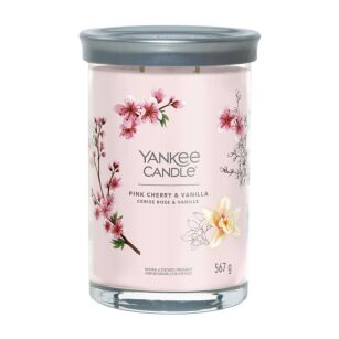Pink Cherry & Vanilla - Yankee Candle Signature - świeca tumbler z dwoma knotami 