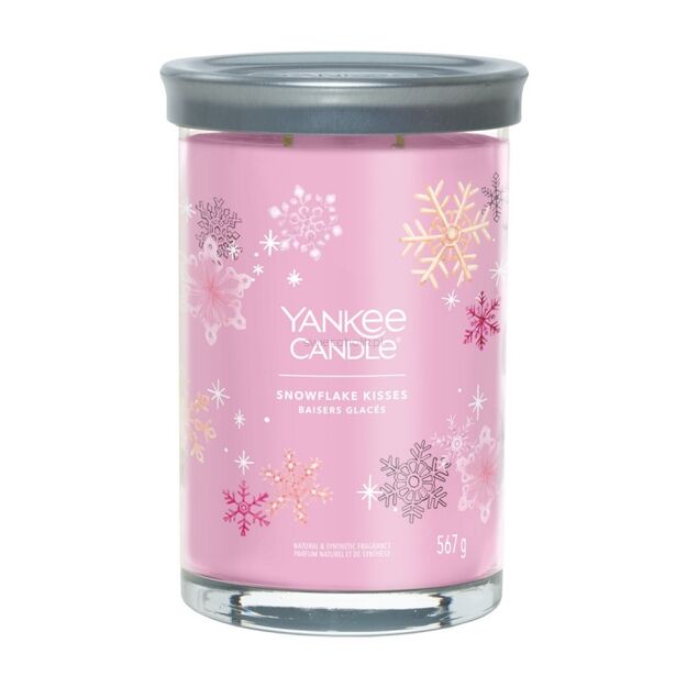 Snowflake Kisses - Yankee Candle Signature - świeca tumbler z dwoma knotami - nowość 2022