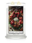 Cinnamon Apple Wreath - Kringle Candle - duża świeca z dwoma knotami (624g) - 2