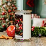 Cinnamon Apple Wreath - Kringle Candle - duża świeca z dwoma knotami (624g) - 4
